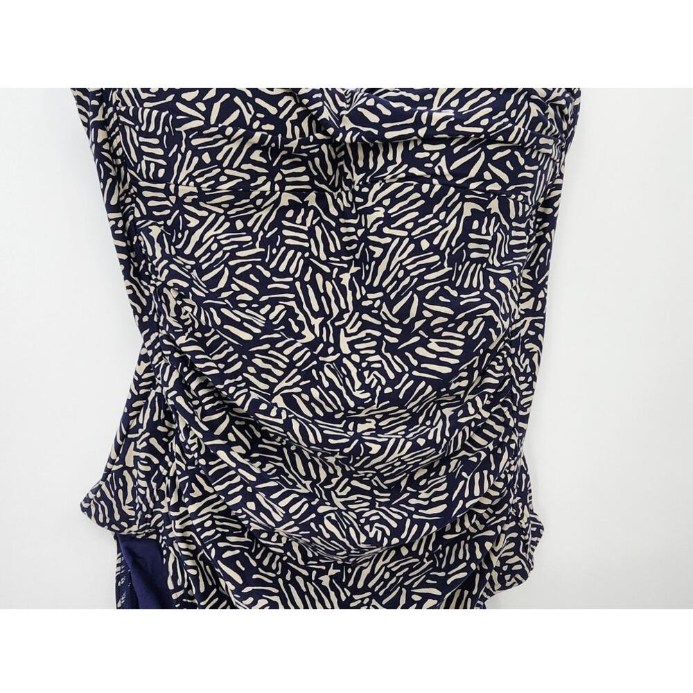 Bond-Eye Australia Nip Tuck Joanne Tummy Control Size 6 Blue‎ Ivory Navy - Picture 5 of 11